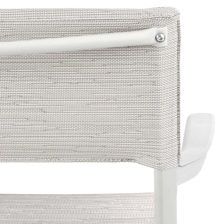 Lafuma Batyline Duo ORON Durable Outdoor Dining Armchair, Sand/Pebble (Set of 2) - VMInnovations