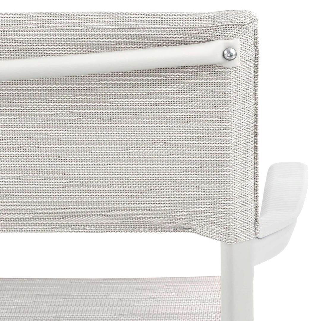 Lafuma Batyline Duo ORON Durable Outdoor Dining Armchair, Sand/Pebble (Set of 2) - VMInnovations