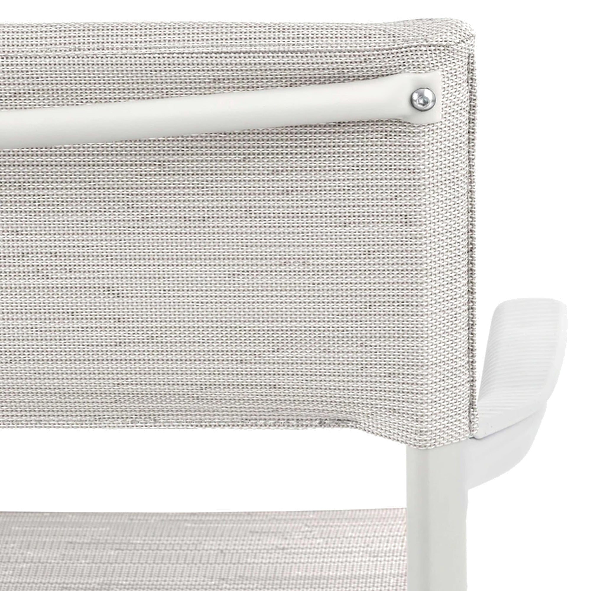 Lafuma Batyline Duo Durable Dining Armchair, Sand/Pebble (Set of 2) (Open Box) - VMInnovations