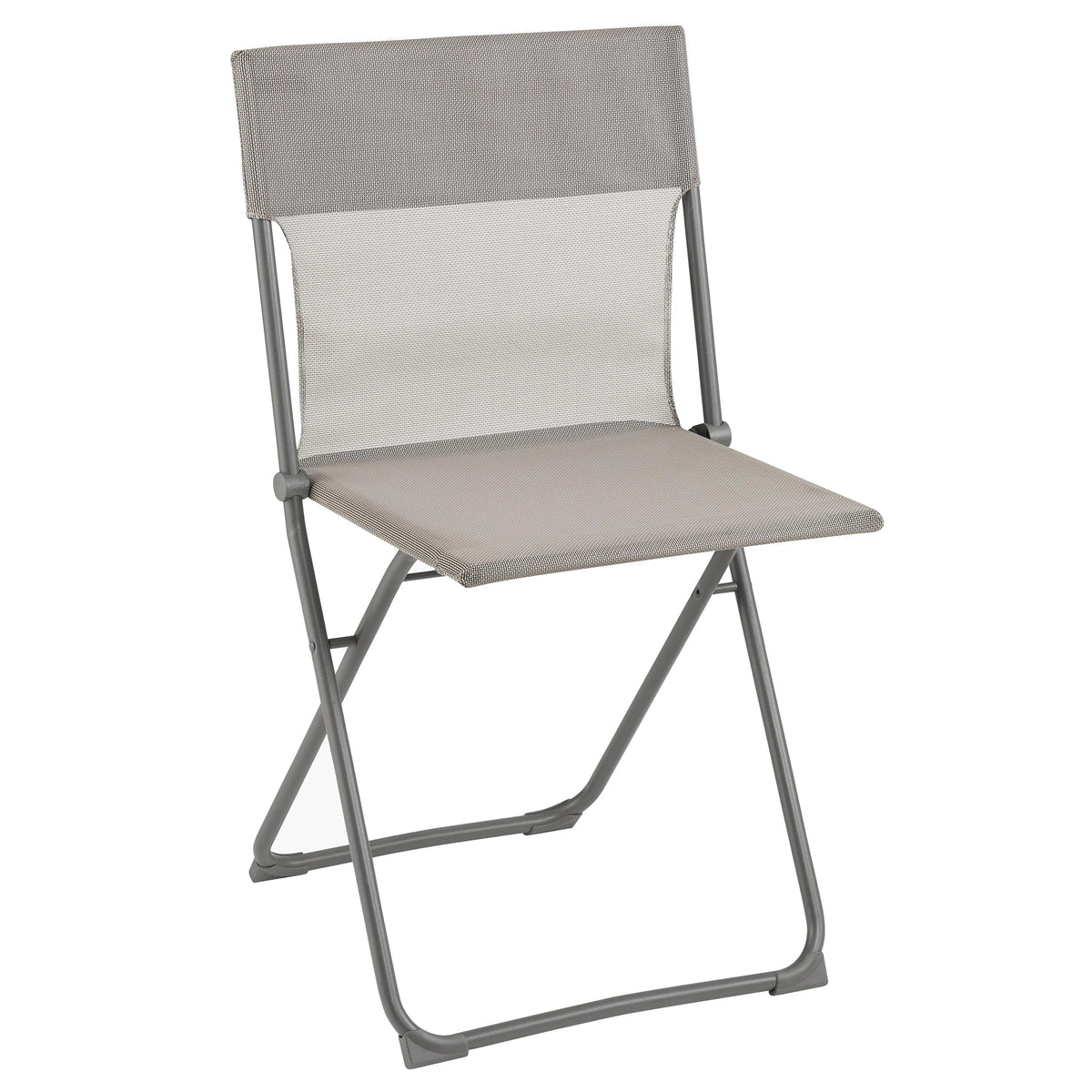 Lafuma Balcony II Folding Patio Chair, Titane Gray, Set of 2 (Open Box) - VMInnovations