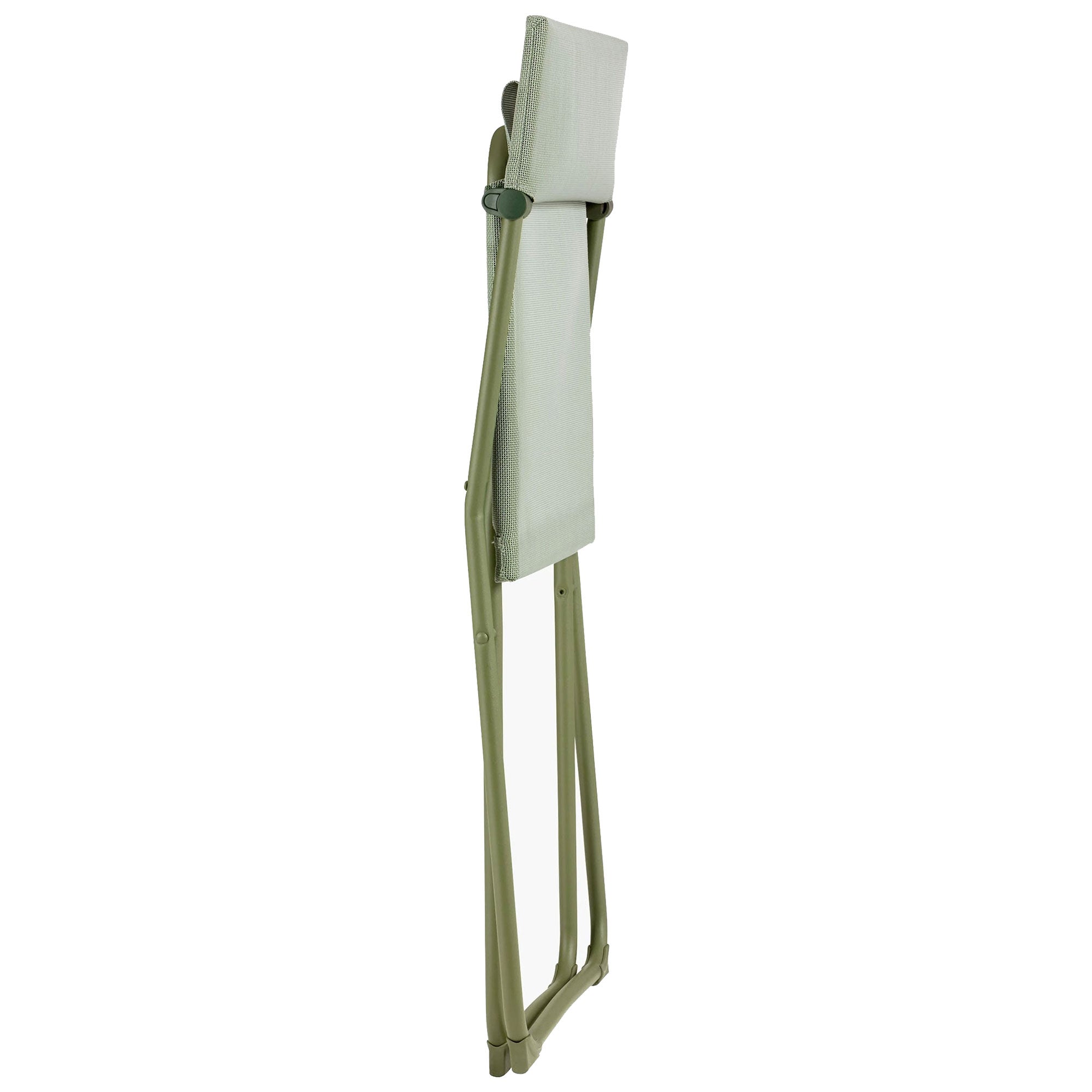 Lafuma Balcony II Steel Folding Patio Chair, Moss Green, Set of 2 (Open Box)