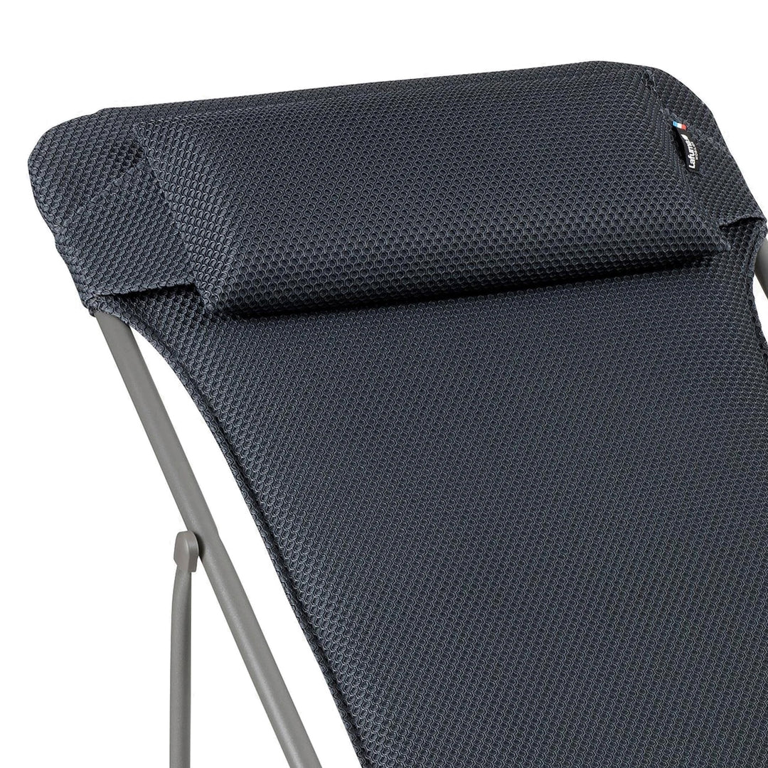 Lafuma Maxi Transat Plus Padded Ultra Compact Foldable Sling Chair, Dark Gray - VMInnovations