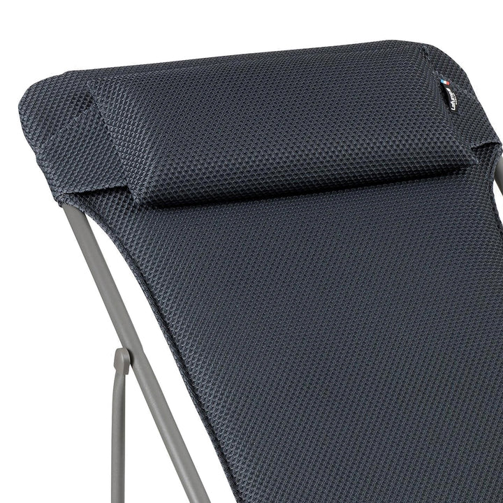 Lafuma Maxi Transat Plus Padded Ultra Compact Foldable Sling Chair, Dark Gray - VMInnovations