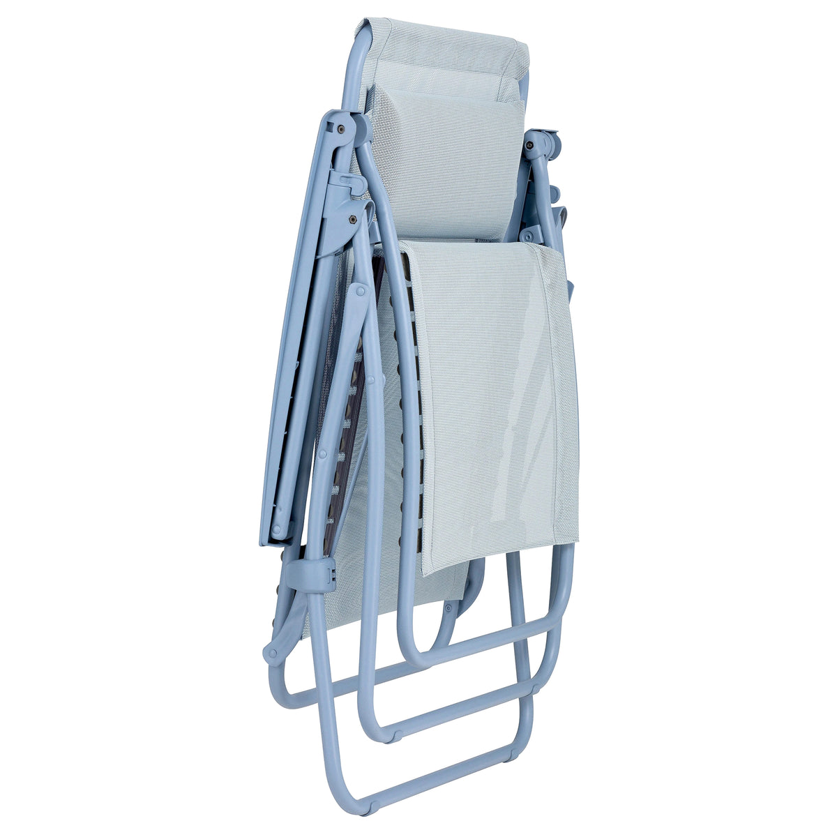 Lafuma R Clip Reclining Zero Gravity Relaxation Patio Chair, Ciel Blue (Used)