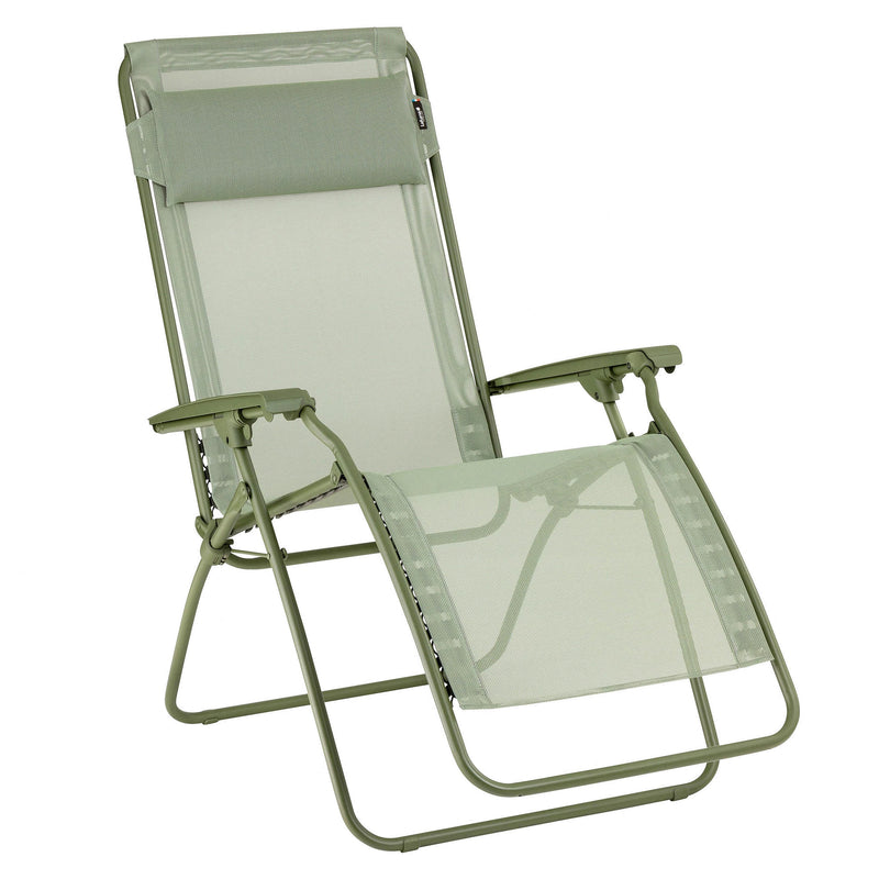 R Clip Reclining Foldable Zero Gravity Relaxation Chair, Moss Green (Open Box)