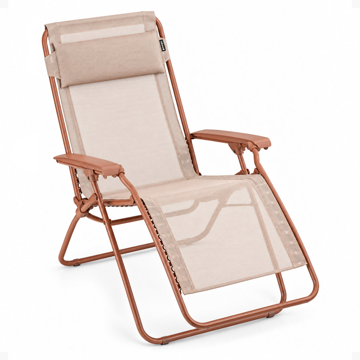 Lafuma R Clip Reclining Zero Gravity Relaxation Patio Chair,Canyon Red(Open Box) - VMInnovations