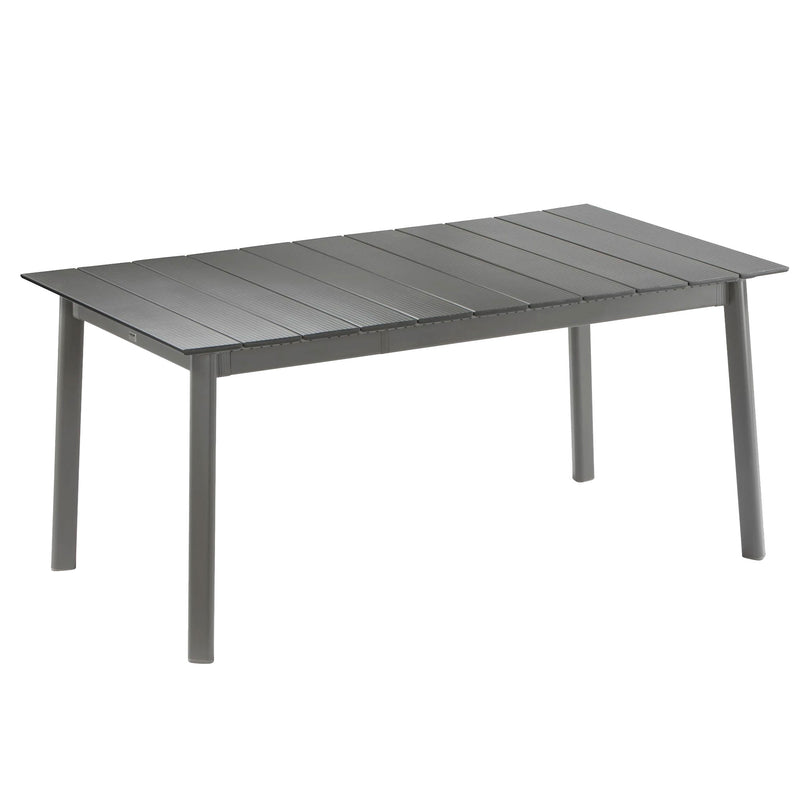Lafuma ORON Extendable 6-8 Person Outdoor Aluminum Garden Dining Table, Titanium