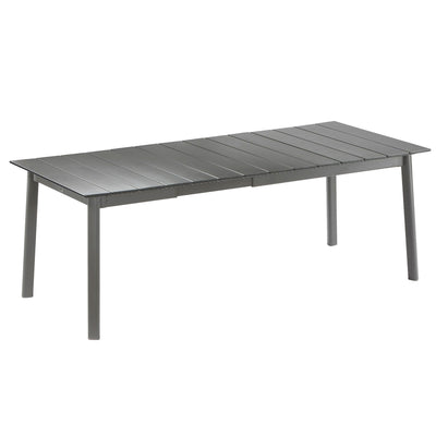 Lafuma ORON Extendable 6-8 Person Outdoor Aluminum Garden Dining Table, Titanium