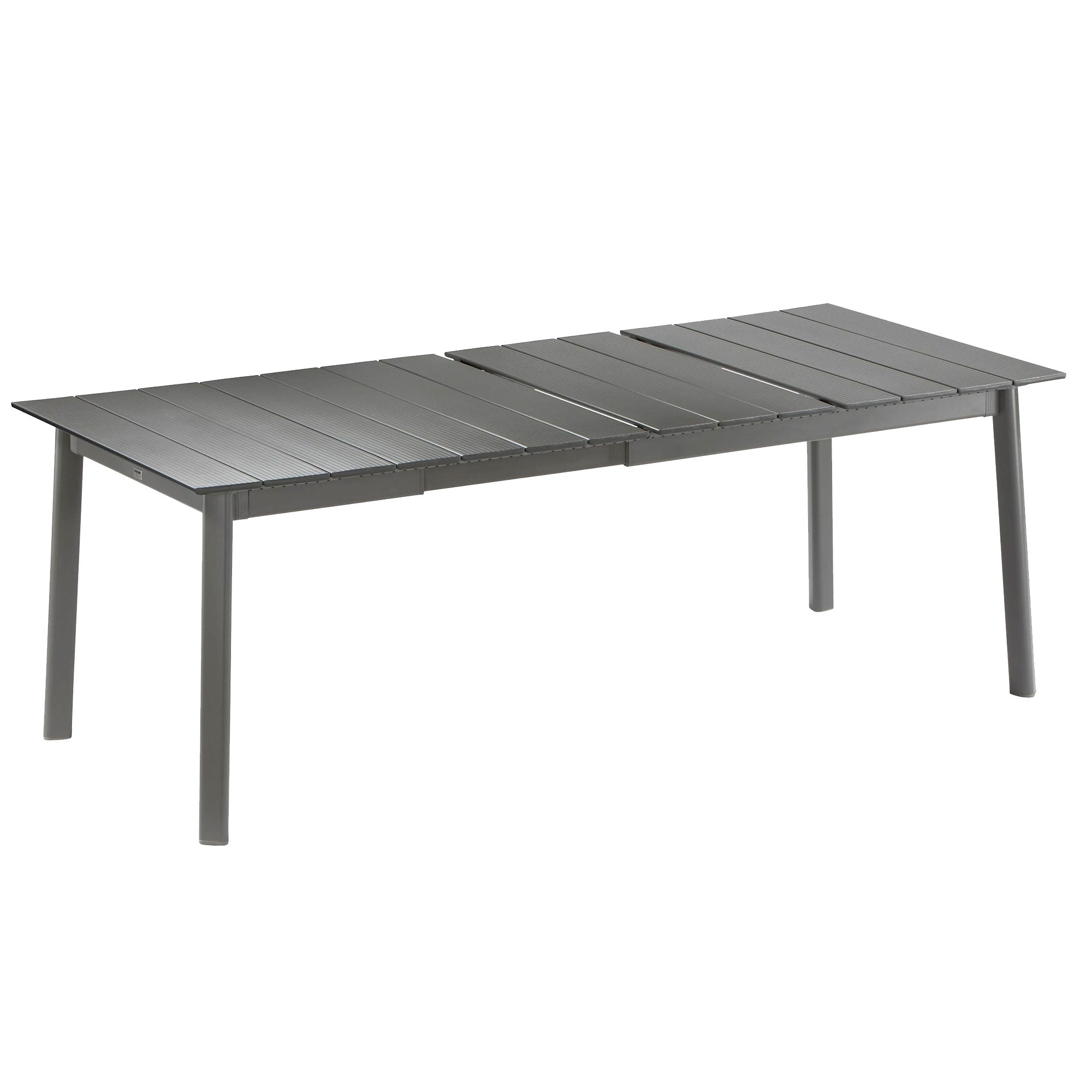 Lafuma ORON Extendable 6-8 Person Outdoor Aluminum Garden Dining Table, Titanium - VMInnovations