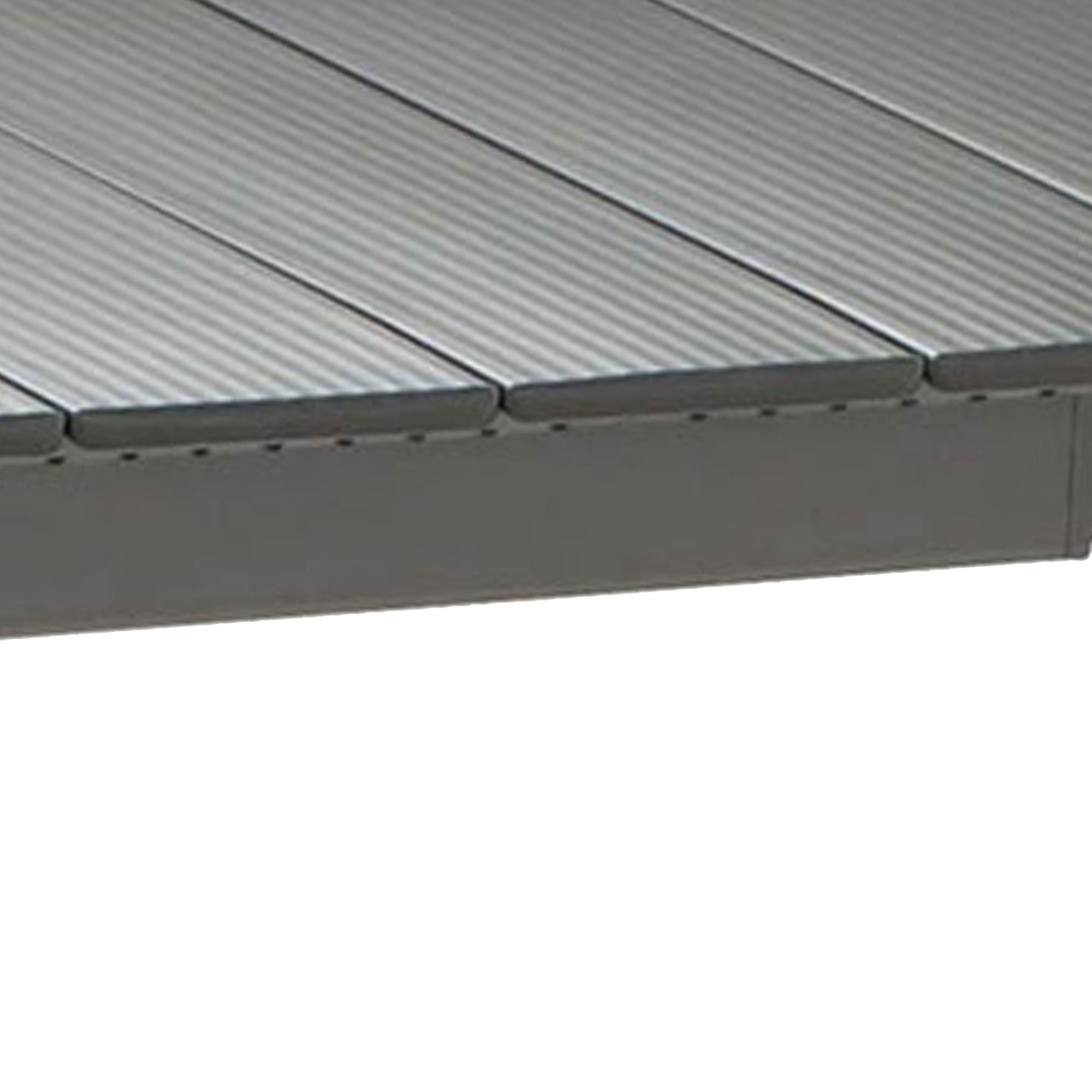 Lafuma ORON Extendable 6-8 Person Outdoor Aluminum Garden Dining Table, Titanium - VMInnovations