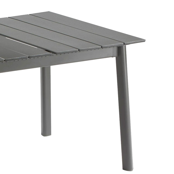 Lafuma ORON Extendable 6-8 Person Outdoor Aluminum Garden Dining Table, Titanium - VMInnovations