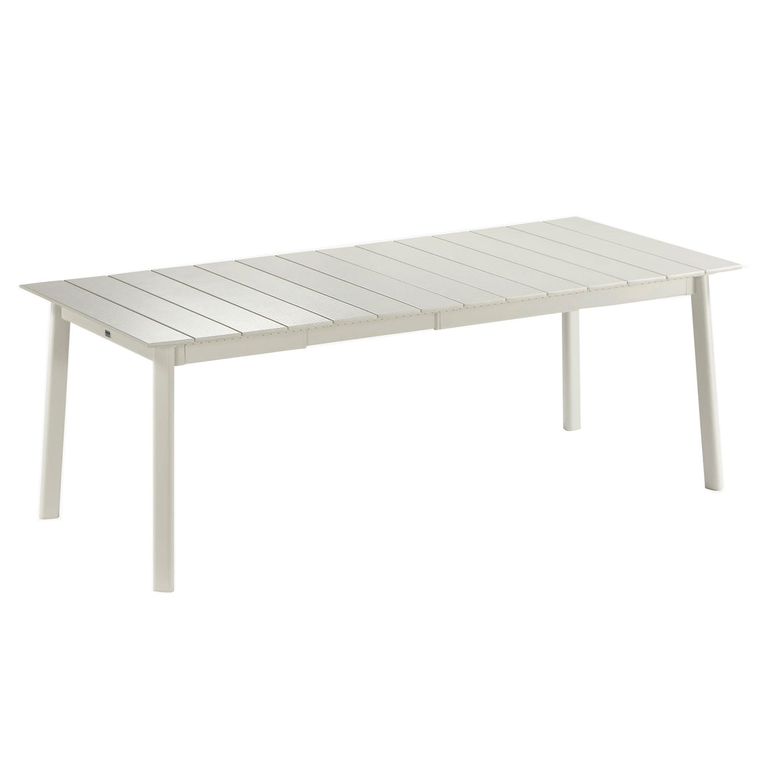 Lafuma ORON Extendable 6 to 8 Person Outdoor Aluminum Garden Dining Table, Sand - VMInnovations