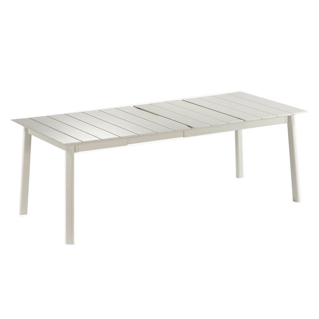 Lafuma ORON Extendable 6 to 8 Person Outdoor Aluminum Garden Dining Table, Sand - VMInnovations