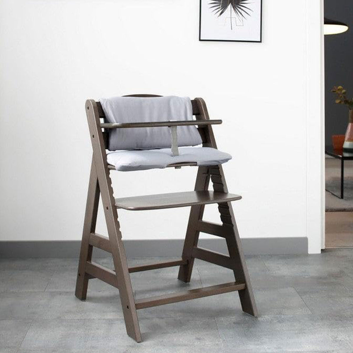 hauck High Chair Pad Deluxe Cushion for Alpha+,Beta+ Highchair, Grey (Open Box) - VMInnovations