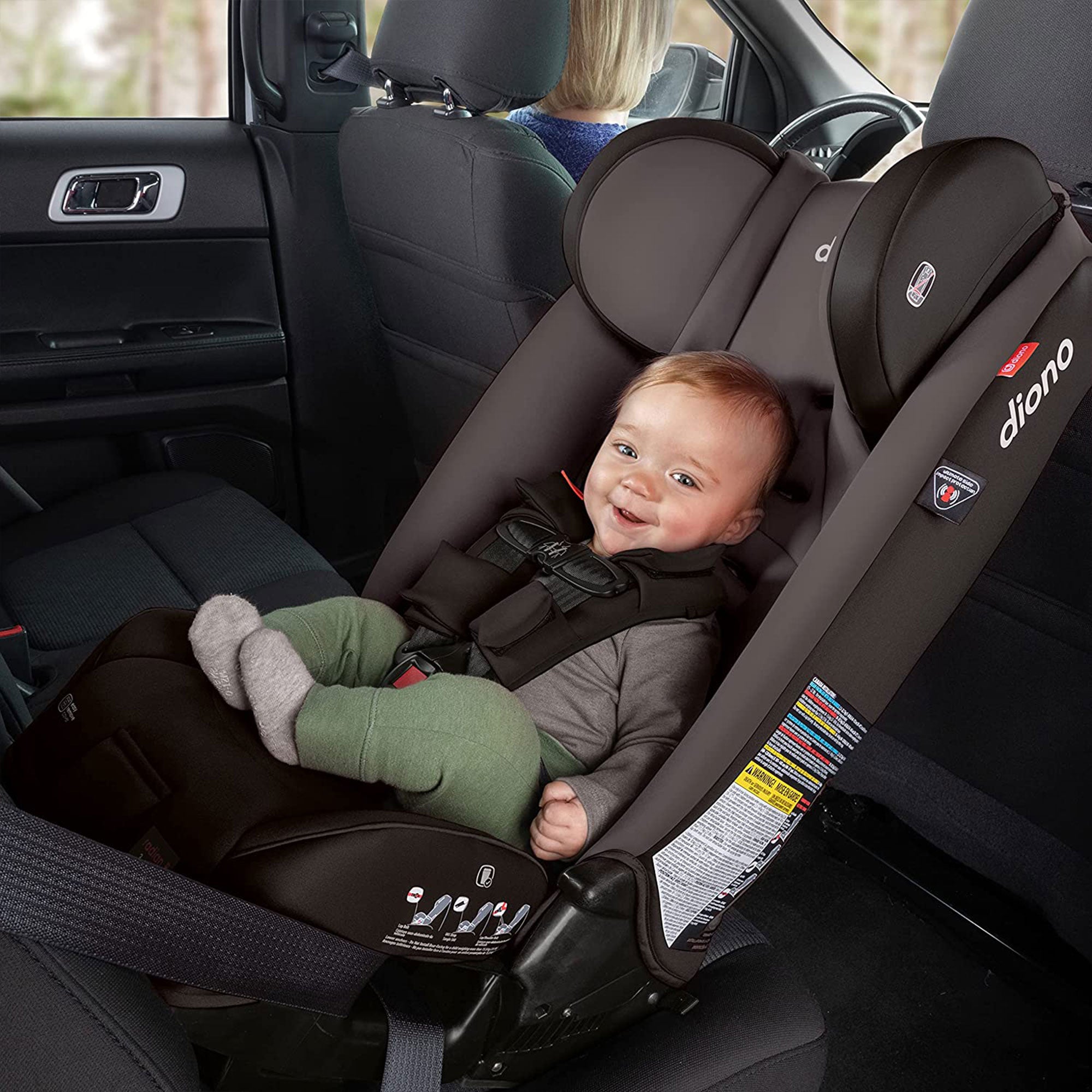 Diono Radian 3RXT Slim Fit Steel Core 4 in 1 Convertible Car Seat, Gray Slate