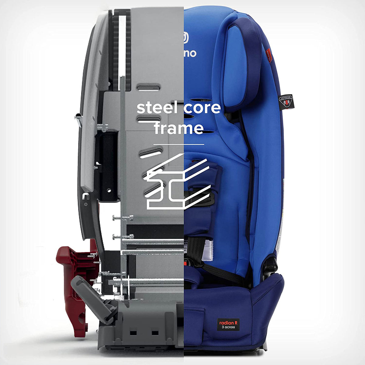 Diono Radian 3RX Slim Fit Steel Core 3 in 1 Convertible Safe Car Seat, Blue Sky - VMInnovations