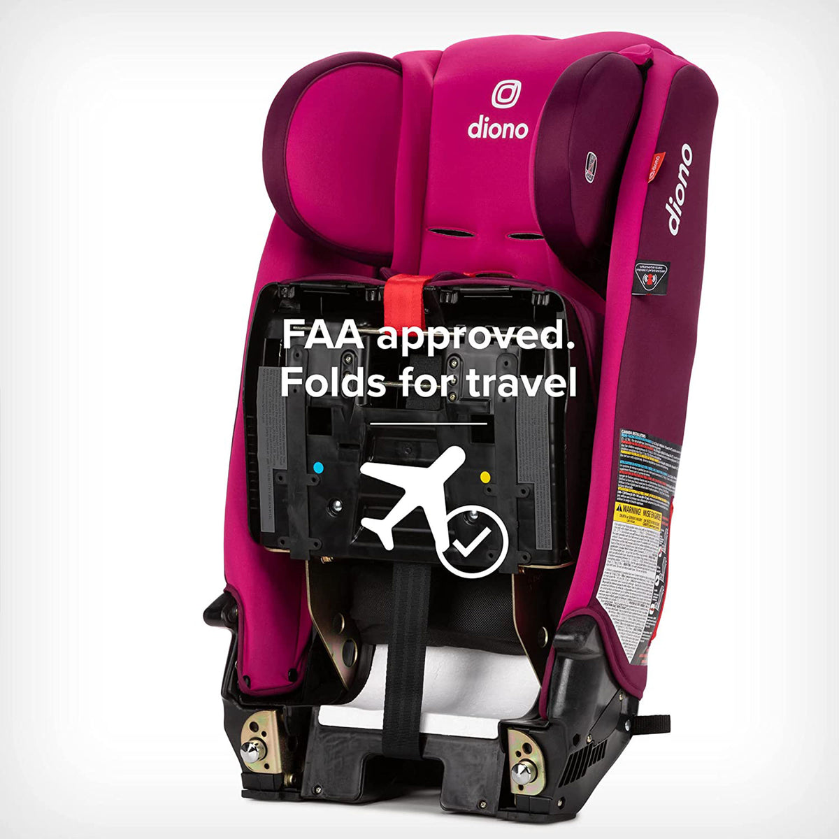 Diono Radian 3RX Slim Fit Steel Core 3 in 1 Convertible Car Seat, Purple Plum - VMInnovations