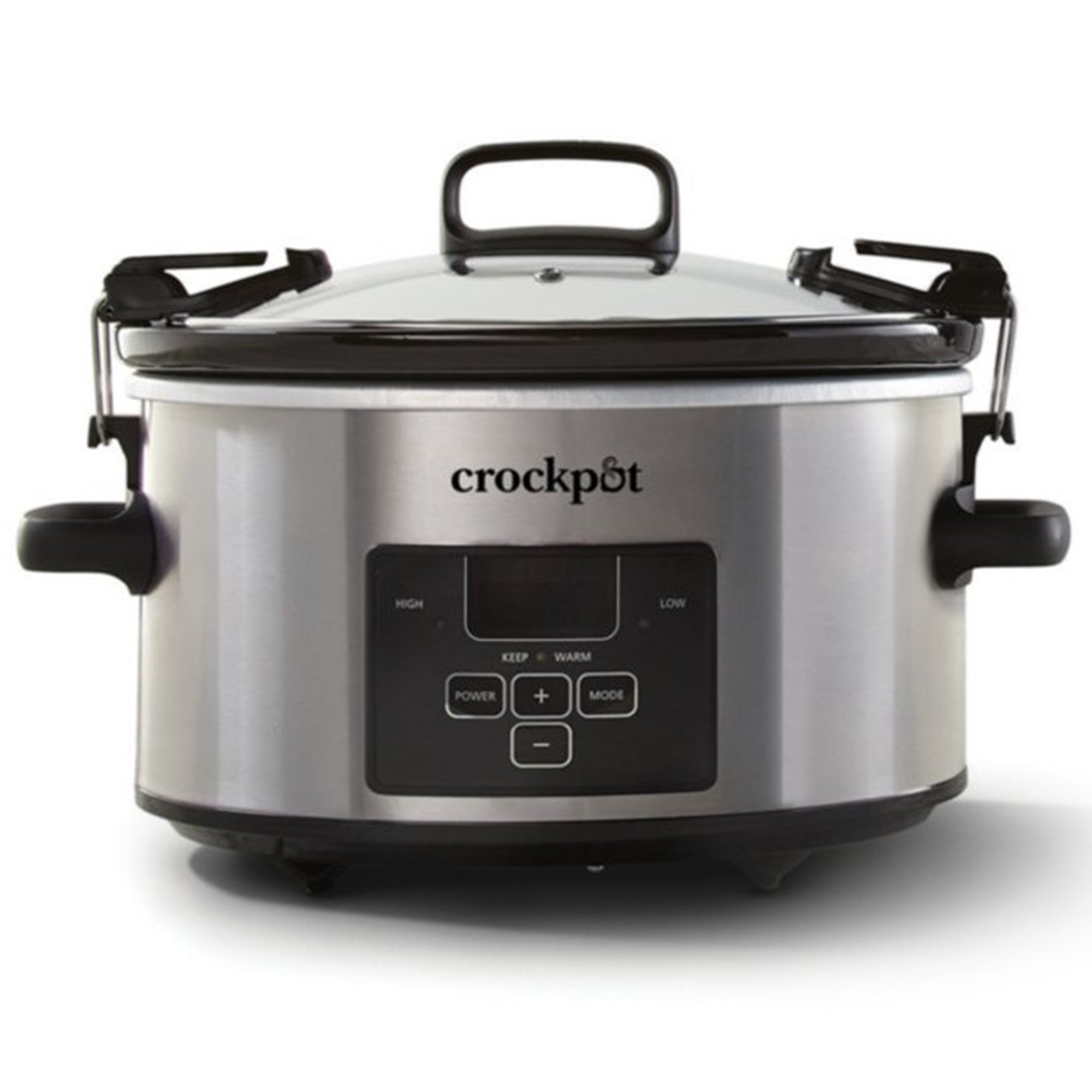 Crock-Pot 4Qt Stainless Steel Cook&Carry Slow Cooker with Lid (Open Box) - VMInnovations