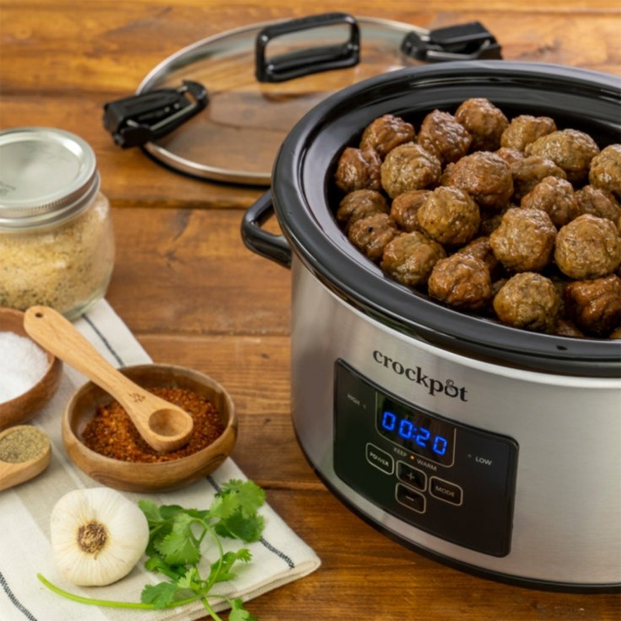 Crock-Pot 4Qt Stainless Steel Cook&Carry Slow Cooker with Lid (Open Box) - VMInnovations