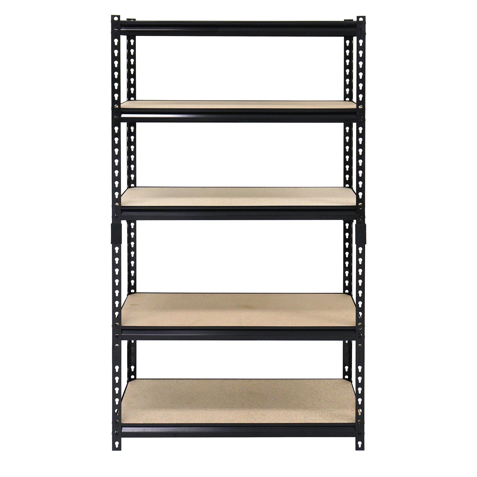 Juggernaut Storage 36" x 72" 5 Shelf Steel Utility Shelving Storage Unit, Black - VMInnovations