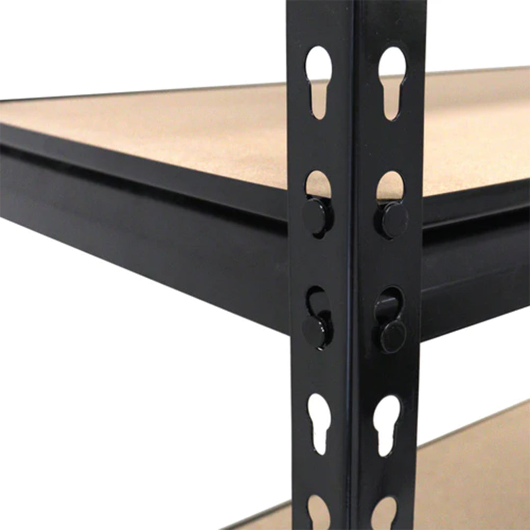 Juggernaut Storage 36" x 72" 5 Shelf Steel Utility Shelving Storage Unit, Black - VMInnovations