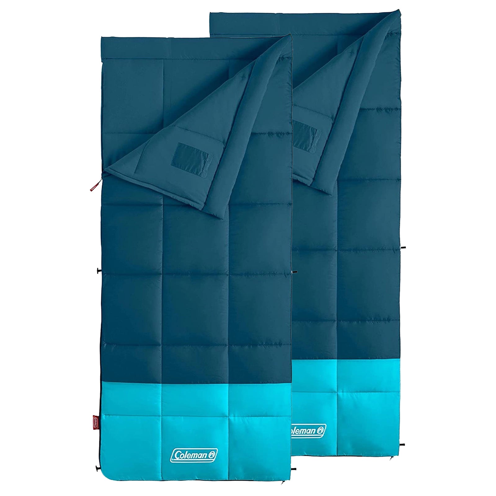 Coleman Kompact Lightweight 20 Fahrenheit Camping Hiking Sleeping Bag (2 Pack) - VMInnovations