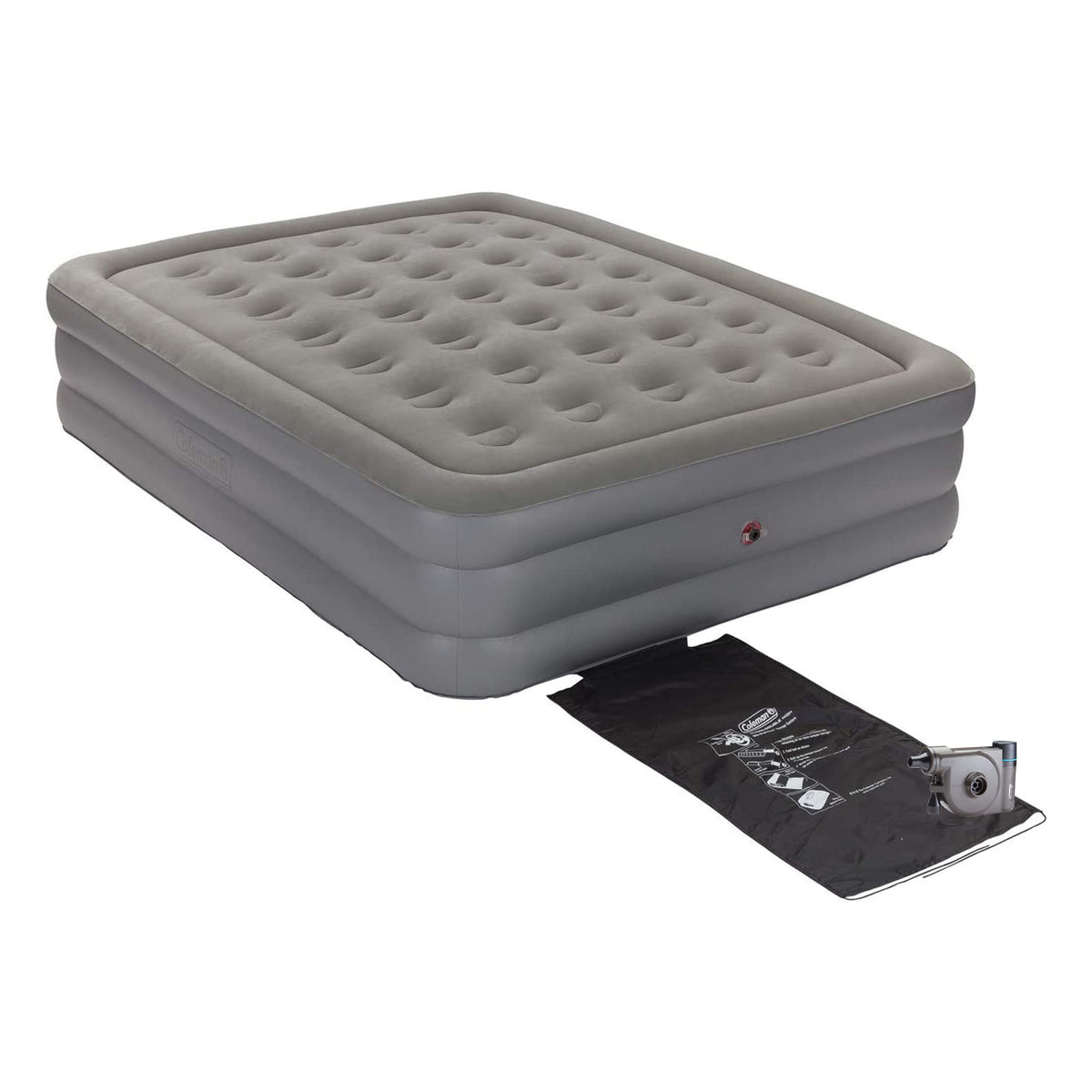 Coleman GuestRest 18" Double High Airbed,Queen & OneSource USB Air Mattress Pump