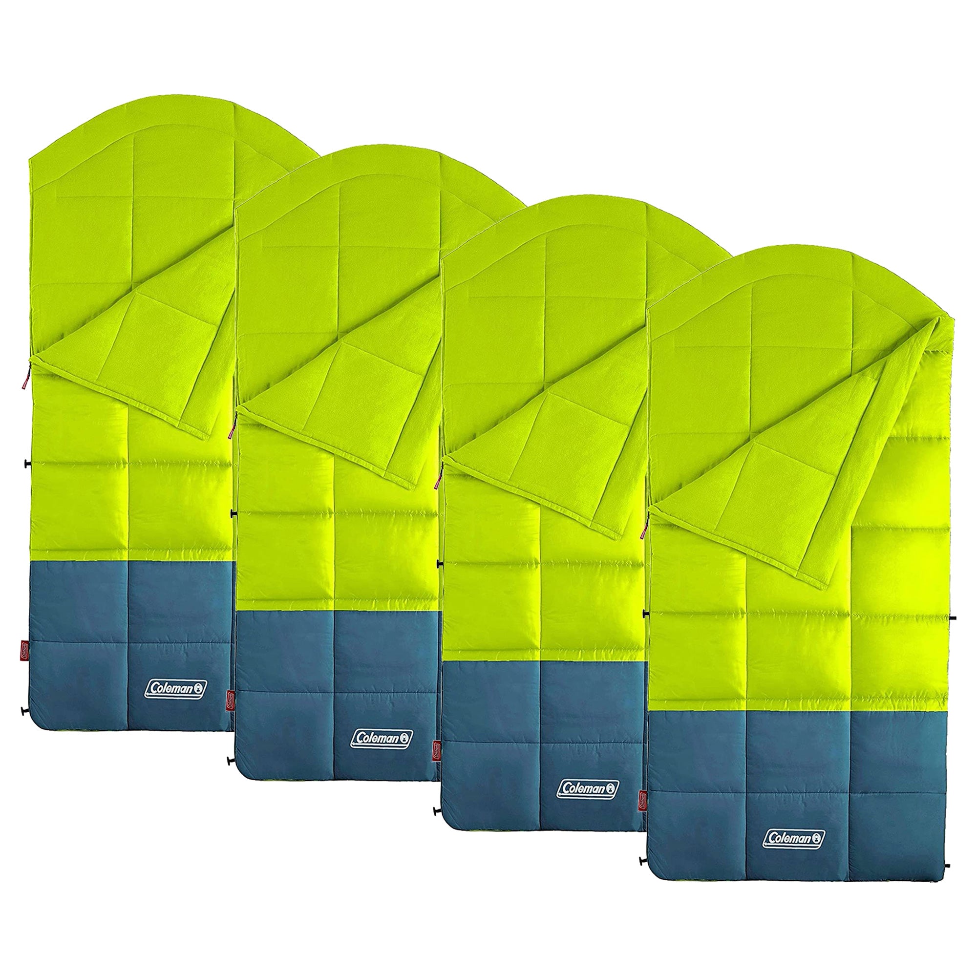 Coleman Kompact Thermolock 40 Fahrenheit Big Tall Contour Sleeping Bag (4 Pack) - VMInnovations