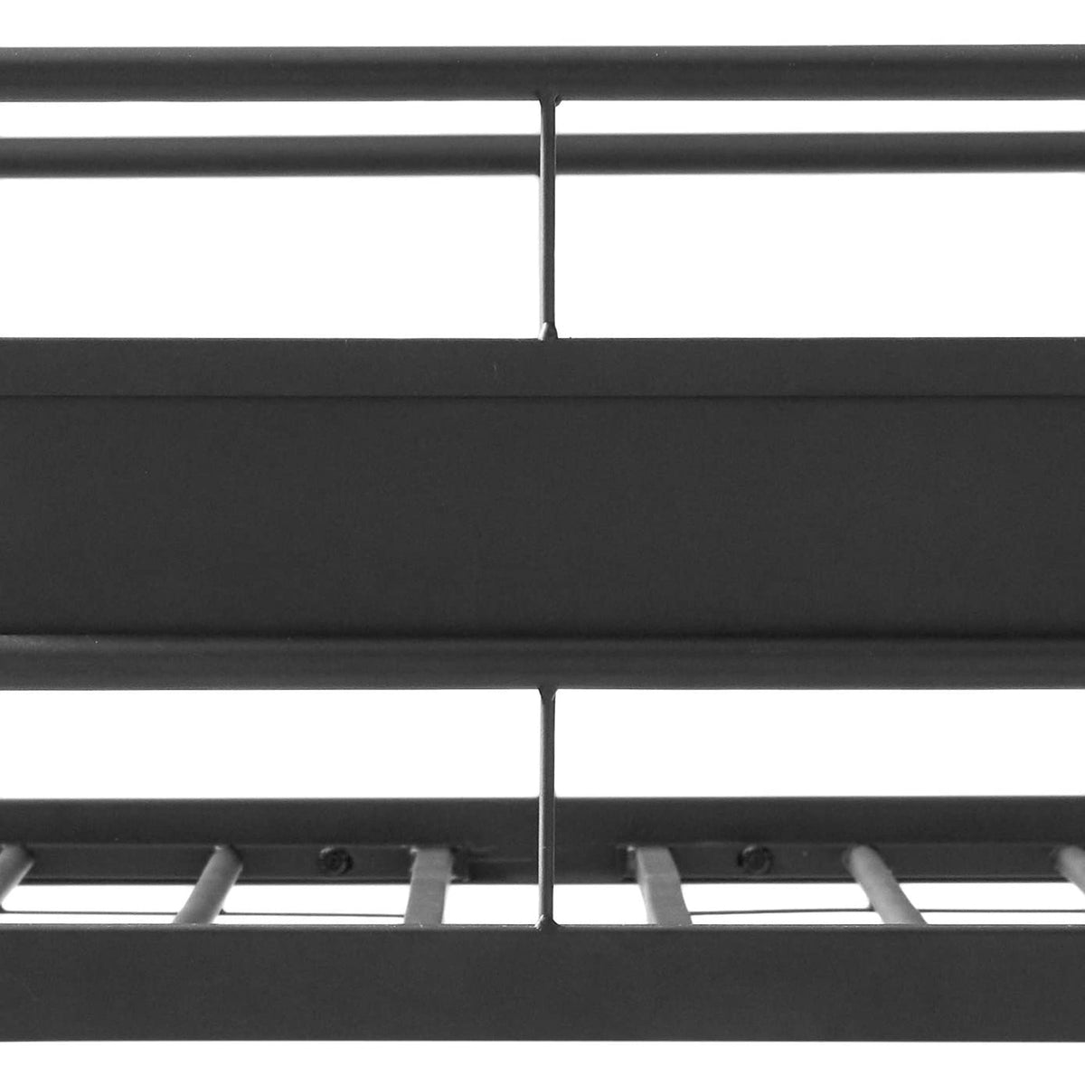 ACME Limbra Twin Full/Queen Bunk Bed Frame w/ 2 Ladders & 1 Guardrail, Black Sand