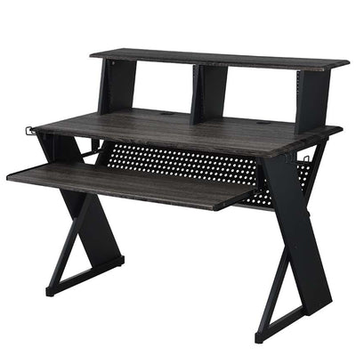 Acme Furniture Annette Studio Music Desk with Keyboard Tray in Black Finish