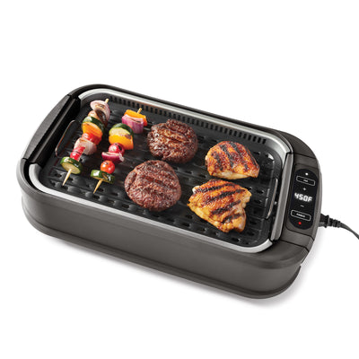Oster DiamondForce Electric Nonstick Smokeless Countertop Grill w/Lid (Used)