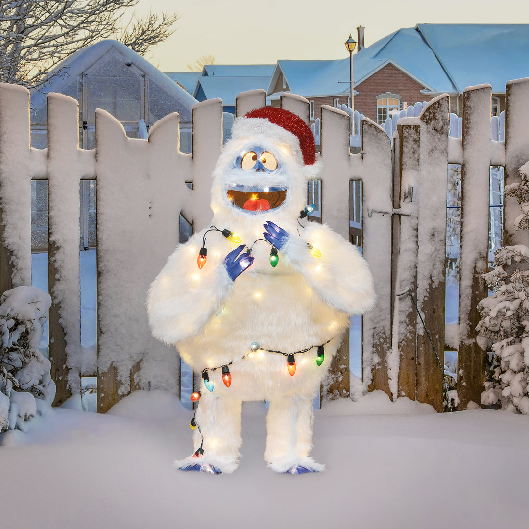 ProductWorks 48 Inch Bumble Pre-Lit Christmas Yard Ornament Holiday Decoration - VMInnovations