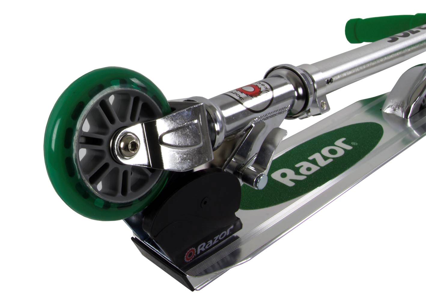RAZOR Kids A Push Kick Scooter Boy's Girl's GREEN - Open Box