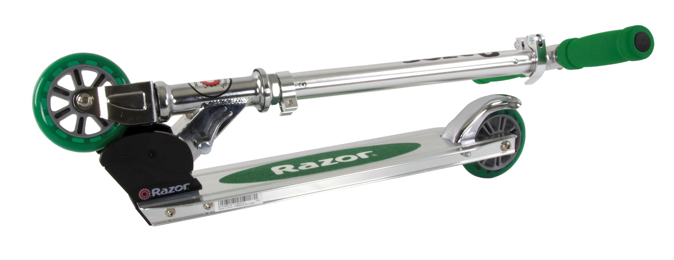 RAZOR Kids A Push Kick Scooter Boy's Girl's GREEN - Open Box
