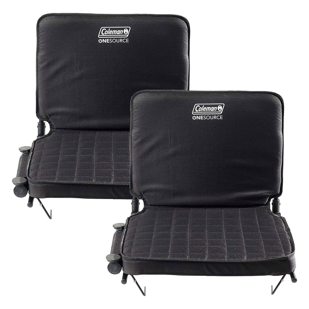 Coleman OneSource 17" Foldable Padded Rechargeable Heated Stadium Seat (2 Pack) - VMInnovations