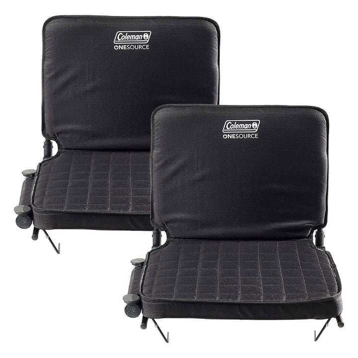 Coleman OneSource 17" Foldable Padded Rechargeable Heated Stadium Seat (2 Pack) - VMInnovations
