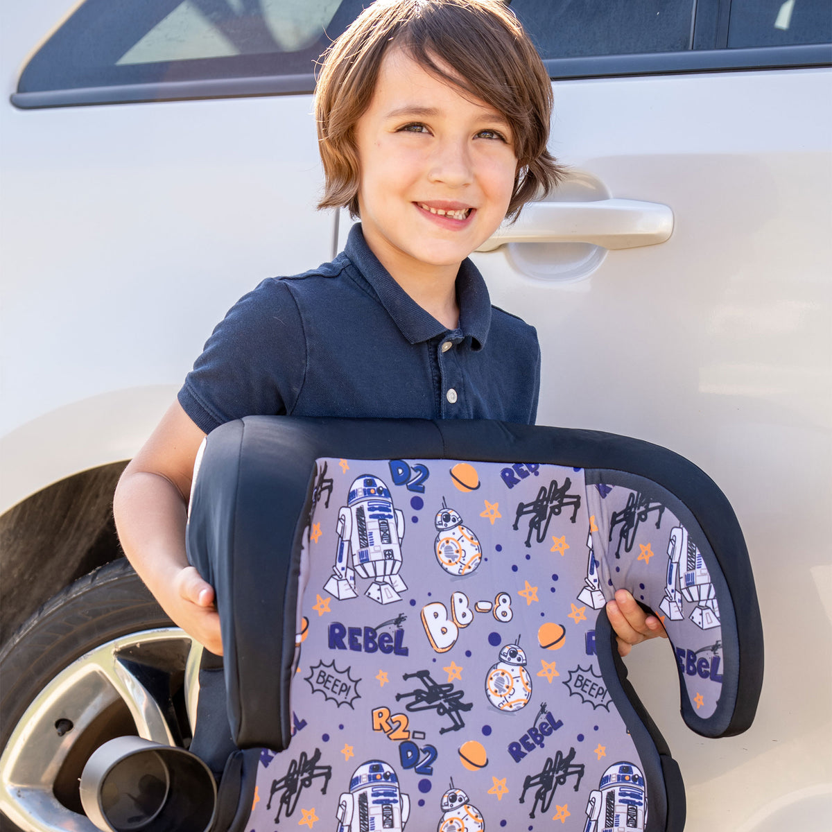 KidsEmbrace BB8 and R2D2 Backless Booster Car Seat for Kids 4 Years and Up - VMInnovations