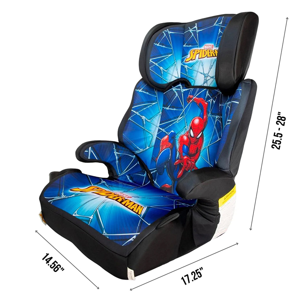 KidsEmbrace Marvel Spider-Man High Position Back Toddler Convertible Car Seat - VMInnovations