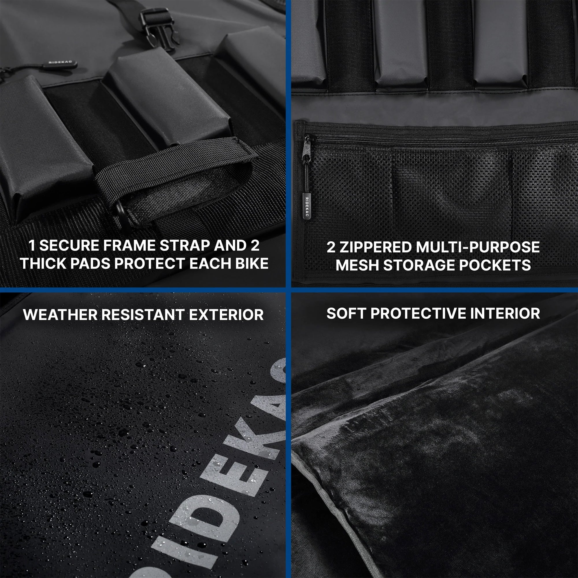 Mid-Size & Compact Truck Tailgate Pad for 5 Bikes w/ 2 Storage Pockets (Used) - VMInnovations