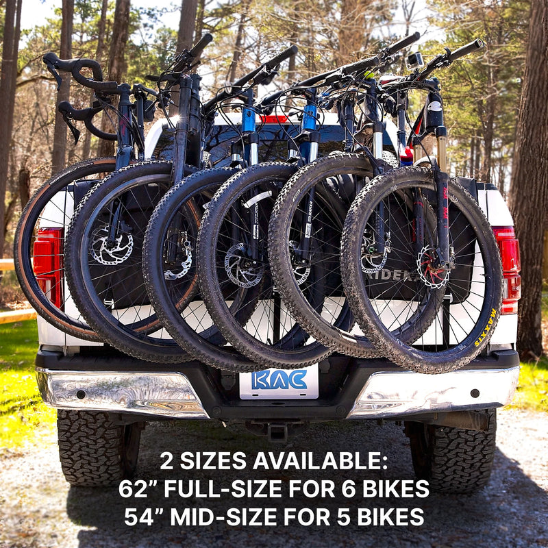 KAC Mid-Size and Compact Truck Tailgate Pad for 5 Bikes with 2 Storage Pockets