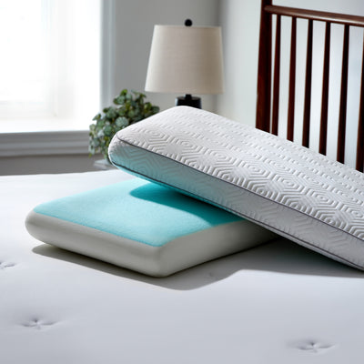SHEEX Gel/Memory Foam Pillow, Oversized Standard/Queen (Used)