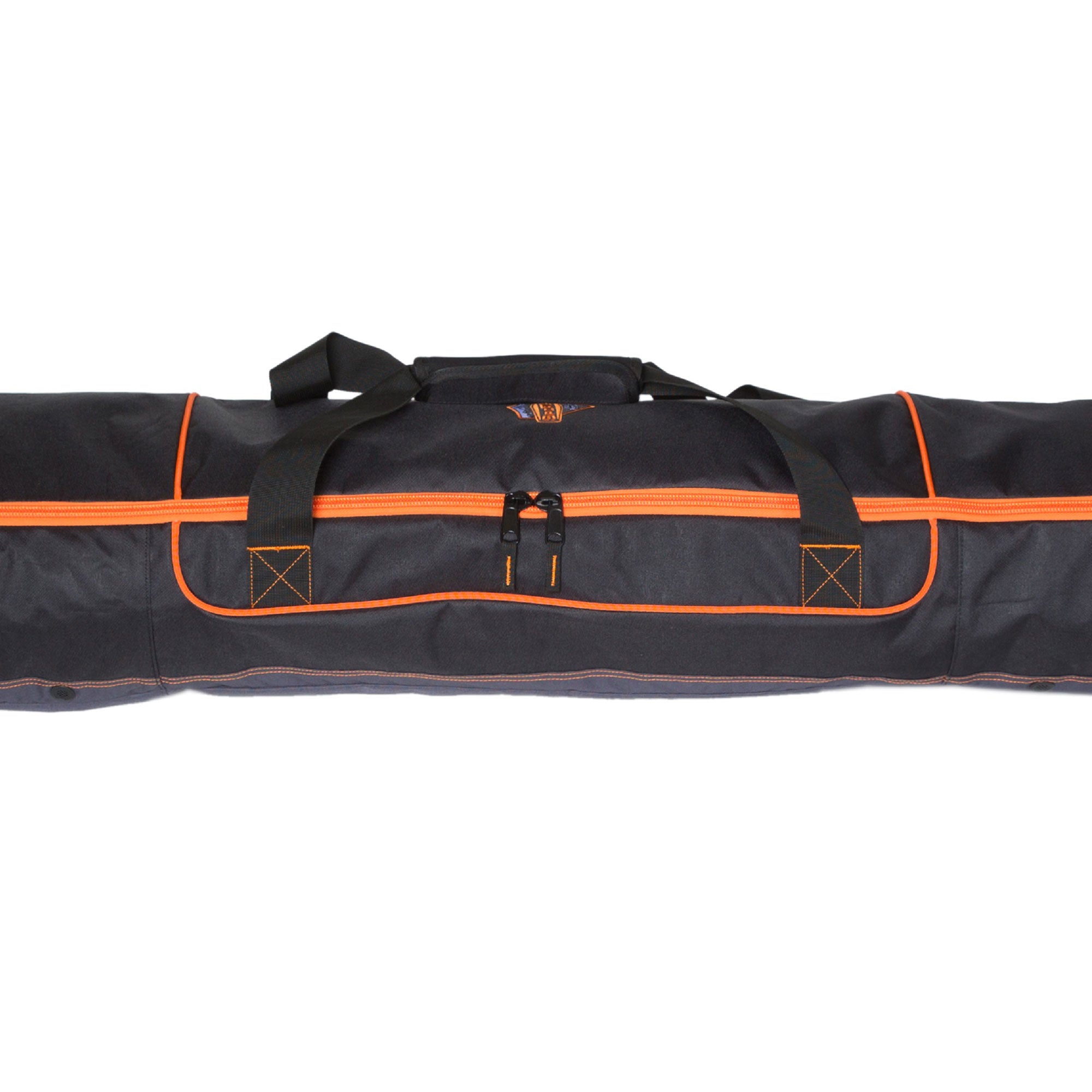 Sportube Traveler Padded 6Ft Pair Ski & Pole Luggage Bag, Black/Orange (Used)