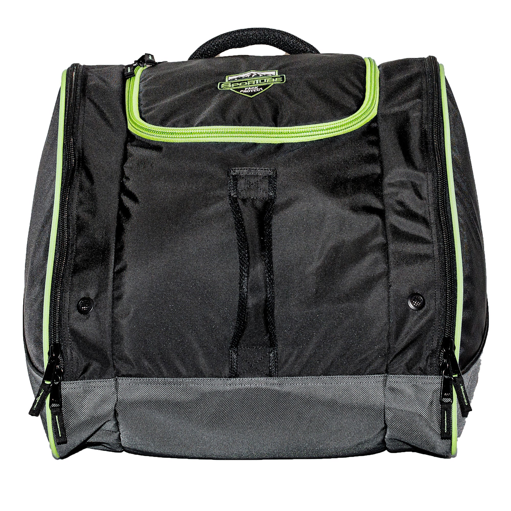 Sportube Freerider 70 Liter Padded Ski Boot & Gear Backpack Bag, Green/Black - VMInnovations