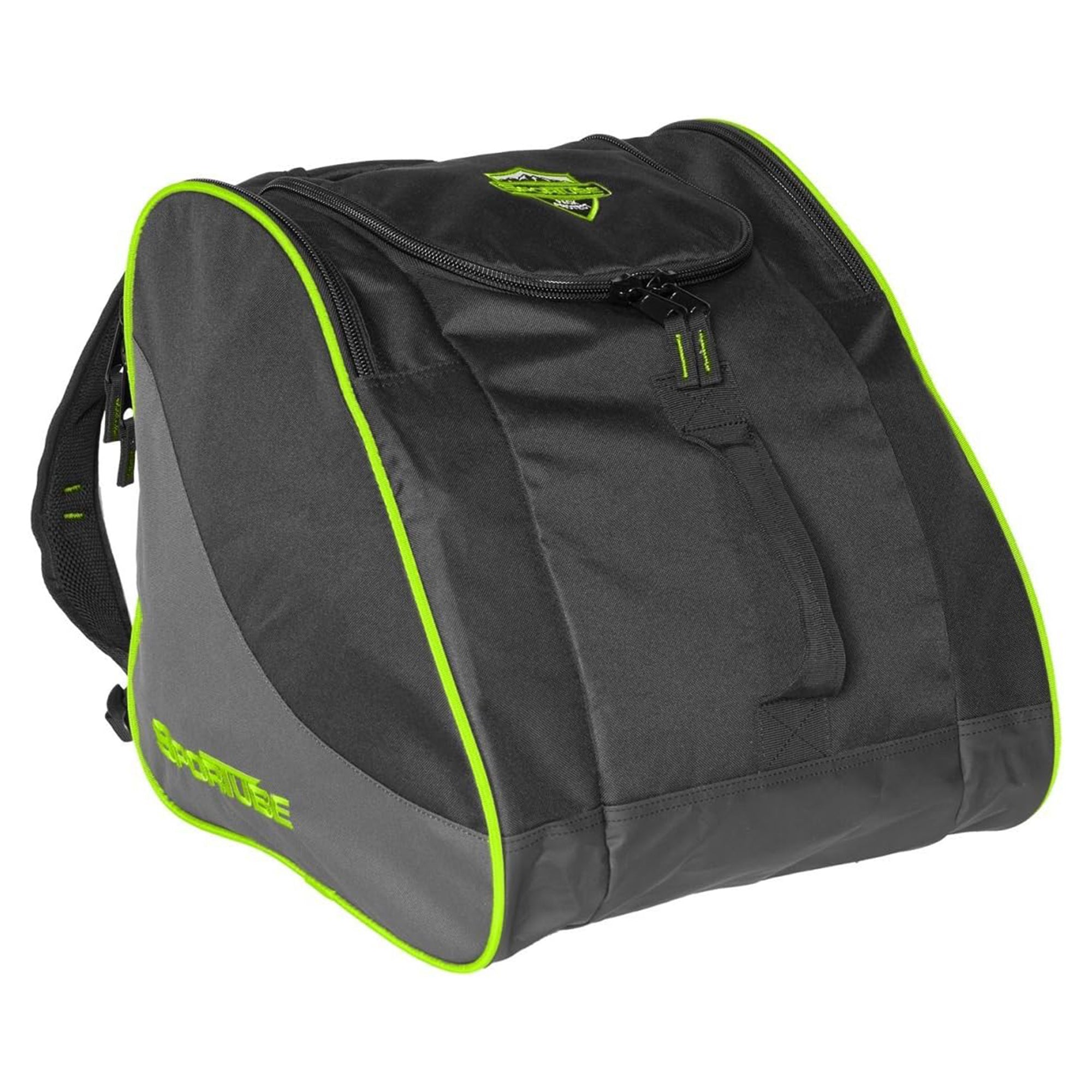 Sportube Traveler 50 Liter Padded Ski Boot & Gear Backpack Bag, Green/Black - VMInnovations