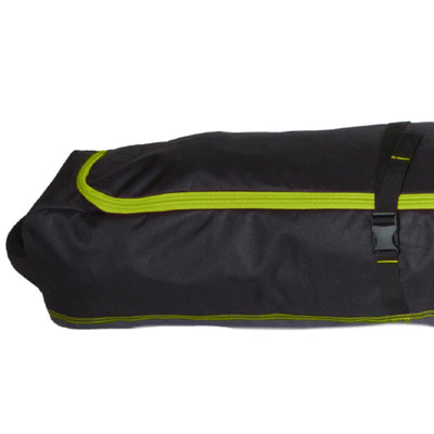 Sportube Traveler Padded 6 Foot Single Pair Ski & Pole Luggage Bag, Black/Green