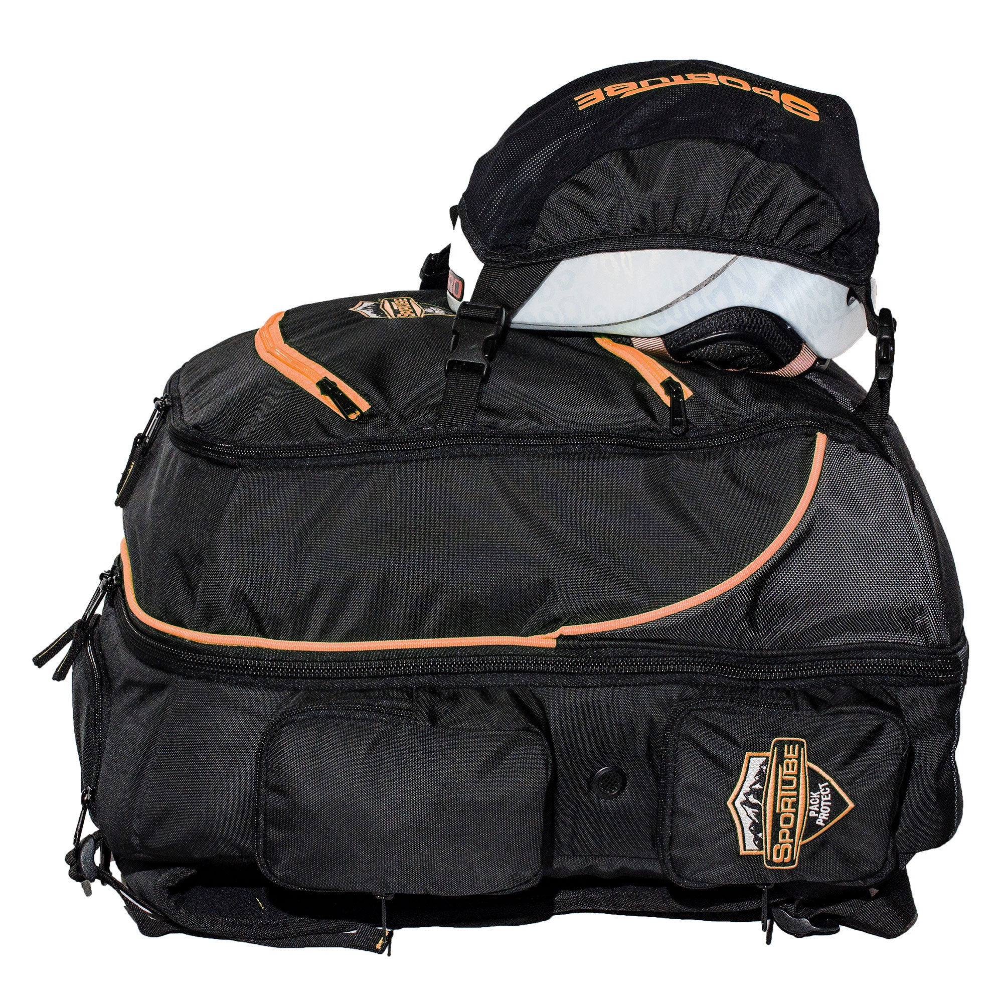 Sportube 44L Overheader Airline Carry On Padded Gear & Backpack, Orange (Used) - VMInnovations