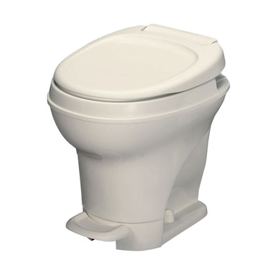Thetford 31672 Aqua Magic V Pedal Flush RV Travel High Profile Toilet, Parchment - VMInnovations