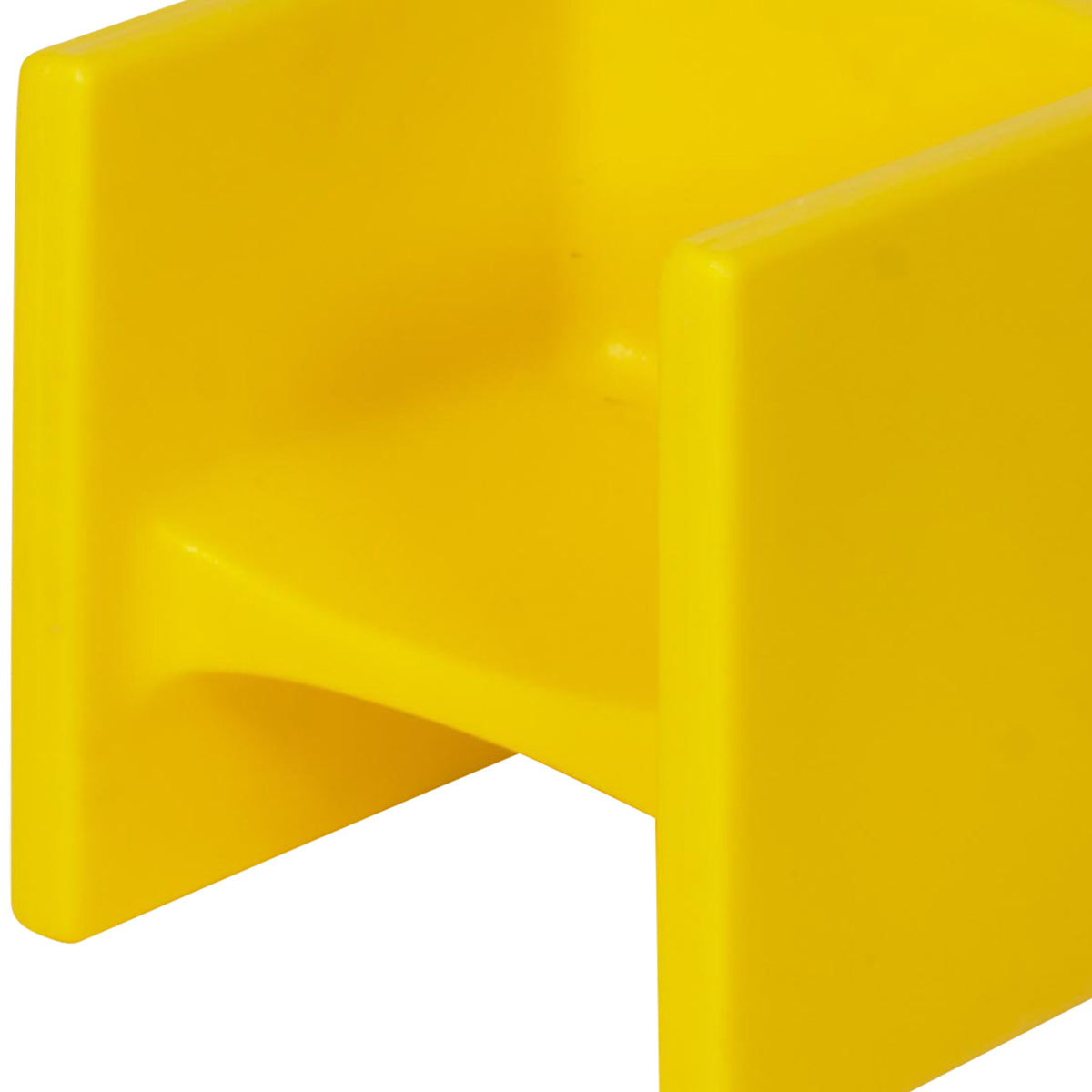 Children's Factory Indoor Outdoor Classroom & Playroom Kids Cube Chair, Yellow - VMInnovations