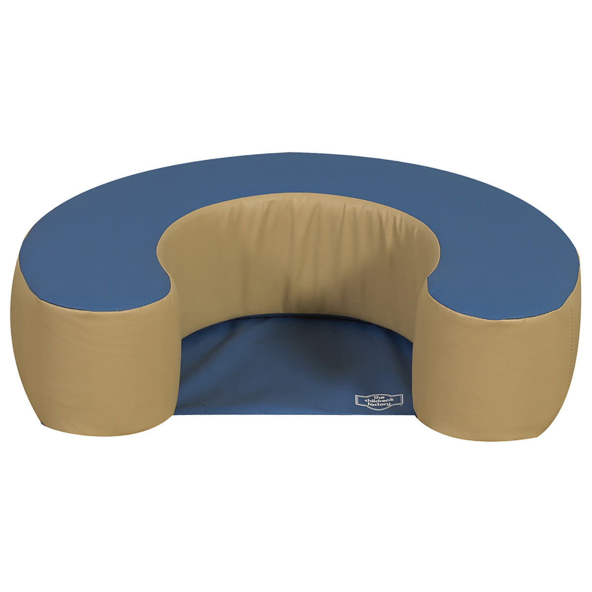 Children's Factory Woodland Sit Me Up Foam Seat Lounger for Newborns, Blue/Tan - VMInnovations
