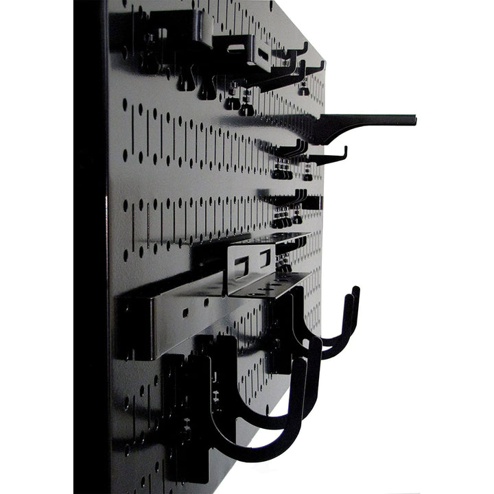 Wall Control 32" x 16" Horizontal Pegboard Garage Tool Organizer, Black (2 Pack) - VMInnovations